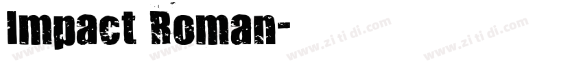 Impact Roman字体转换